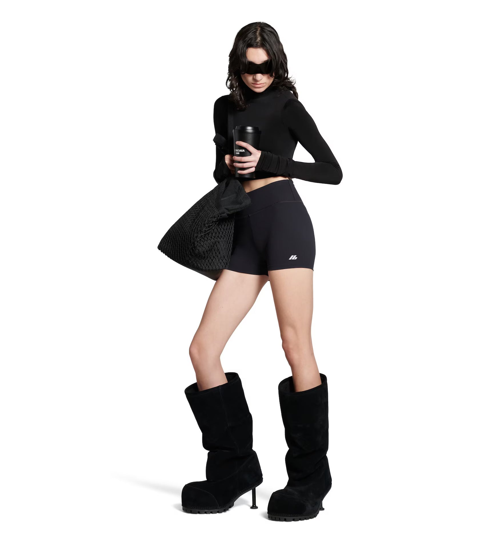 Activewear Cycling Shorts in Black Featured