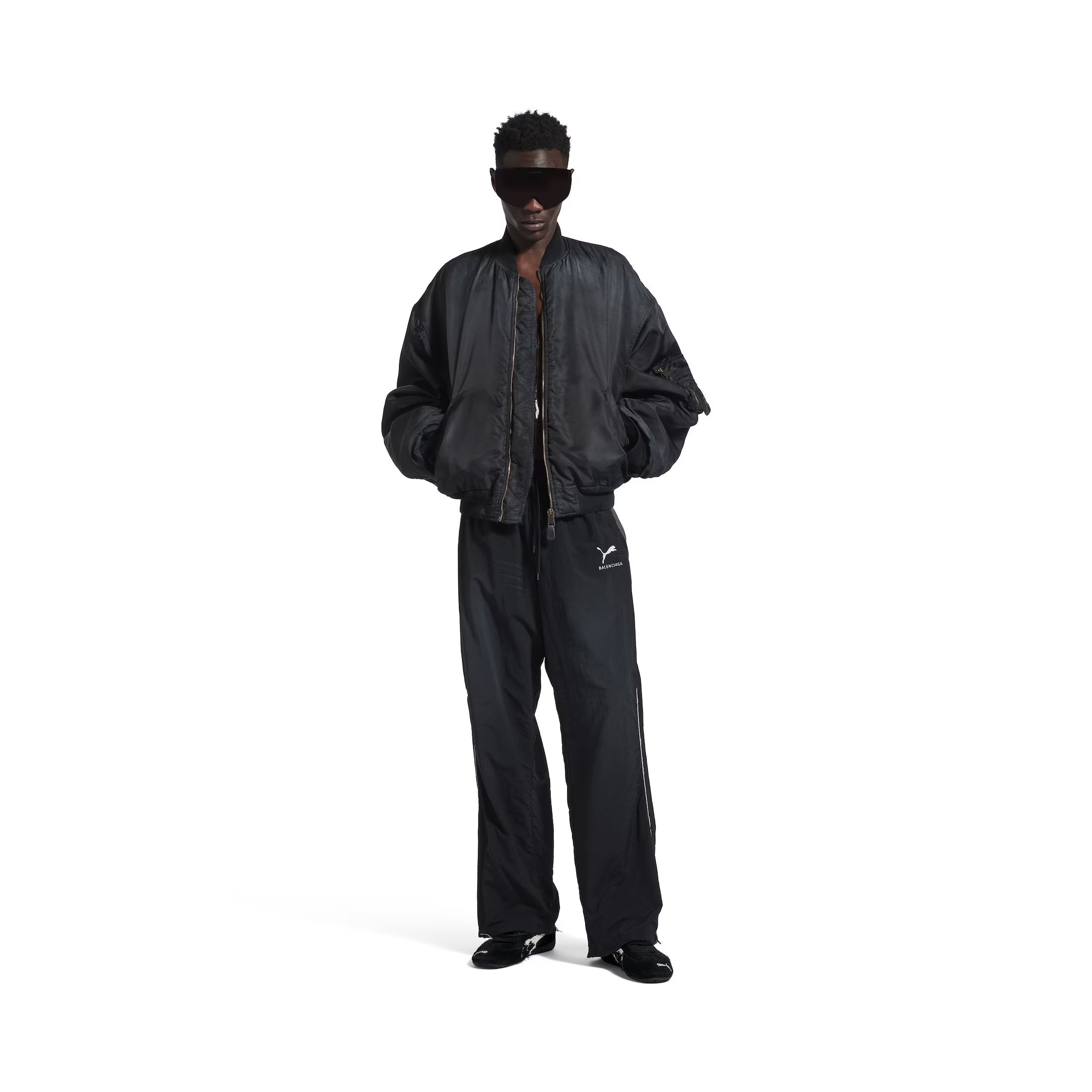 Balenciaga I Puma Tracksuit Pants in Elephant Grey
