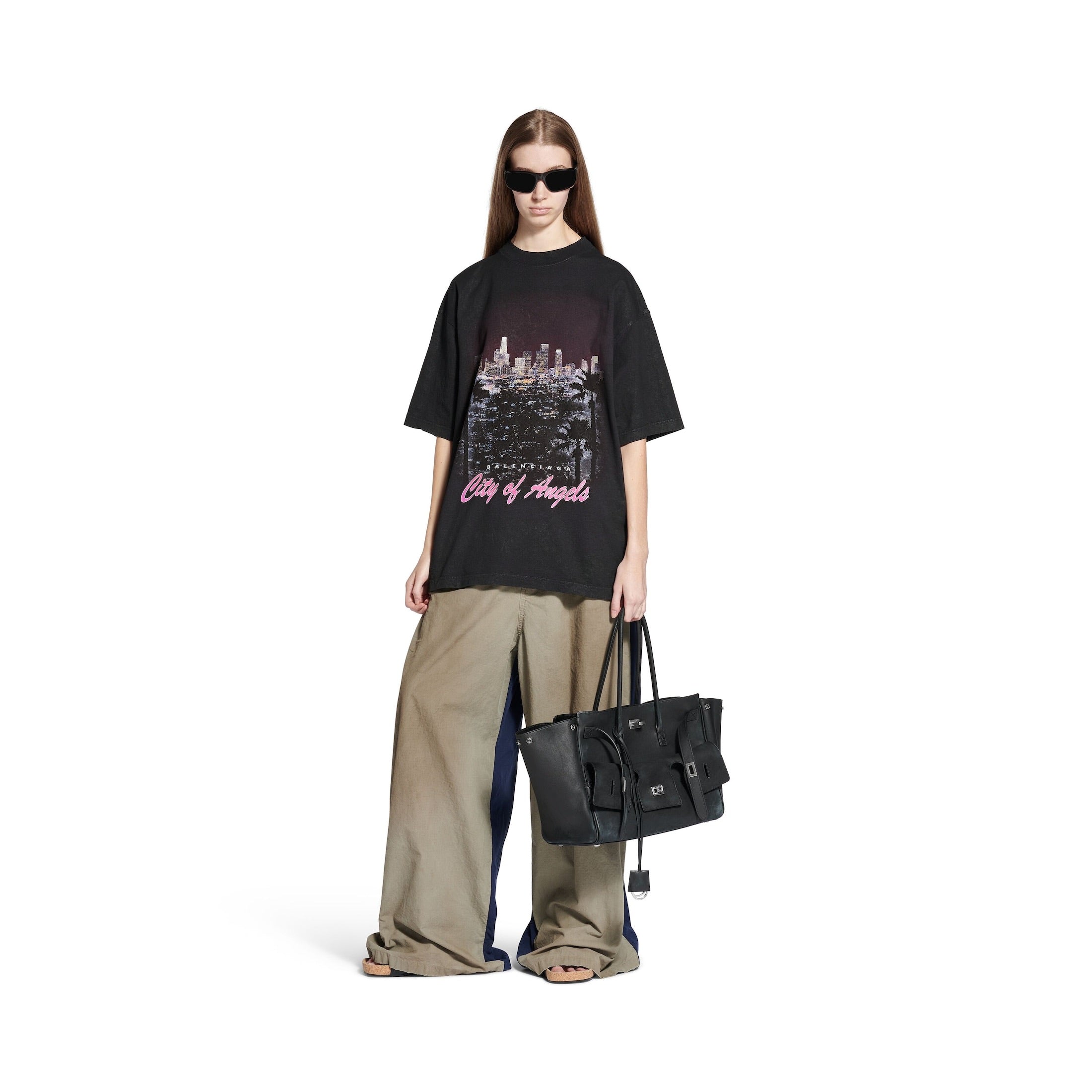 City Of Angels T-shirt Medium Fit in Black Faded