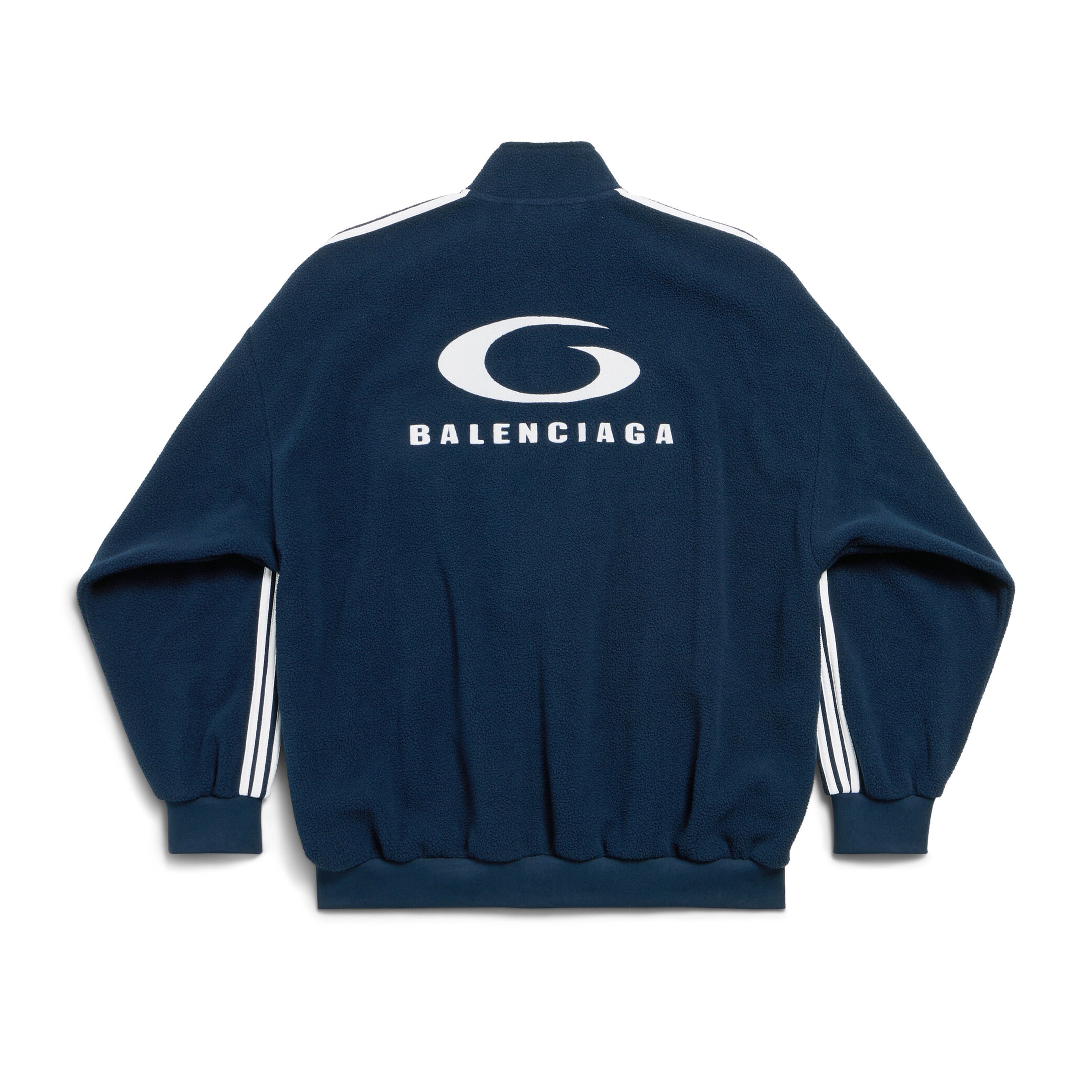 Loop Sports Icon Zip-up Jacket in Navy/White