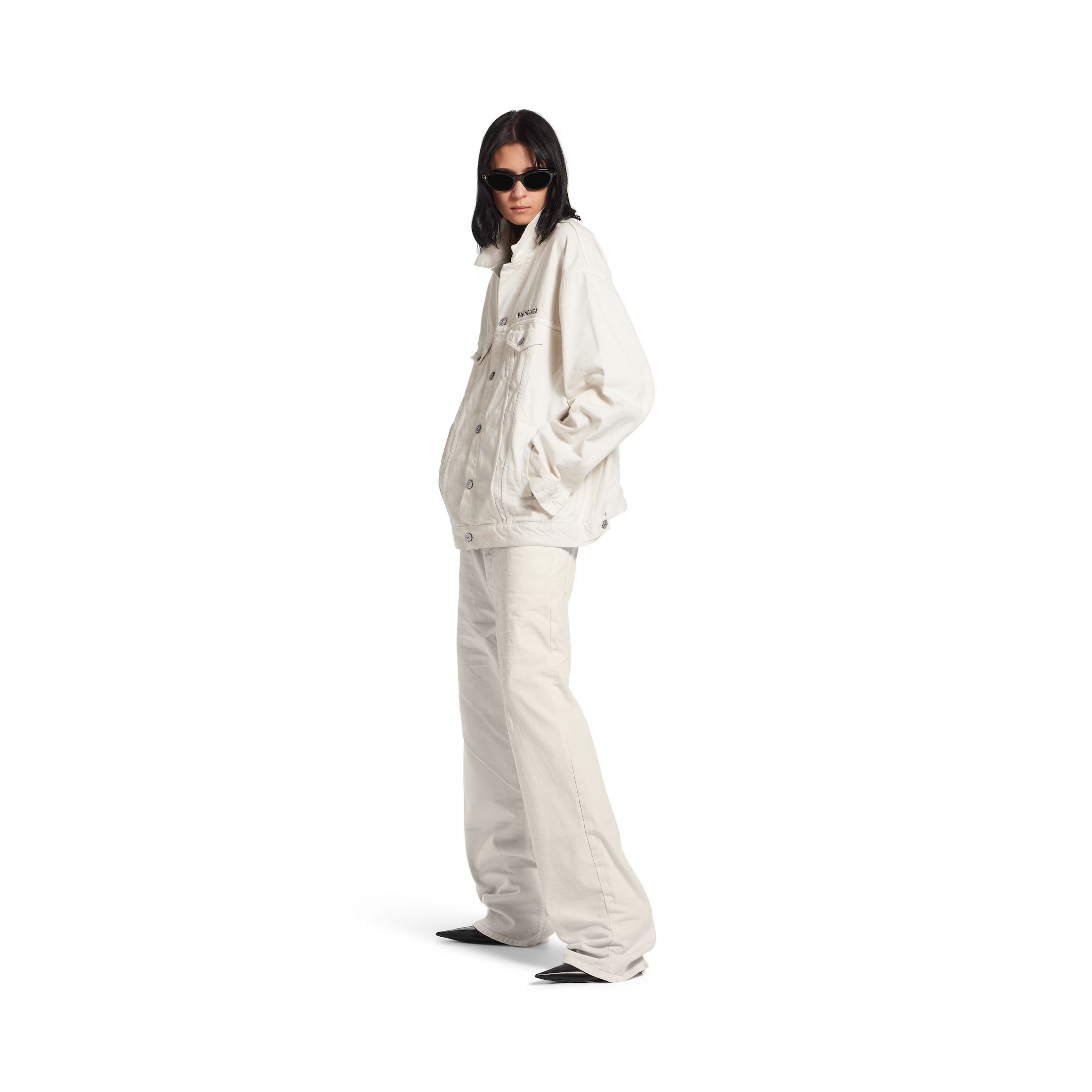 Loose Fit Pants in White