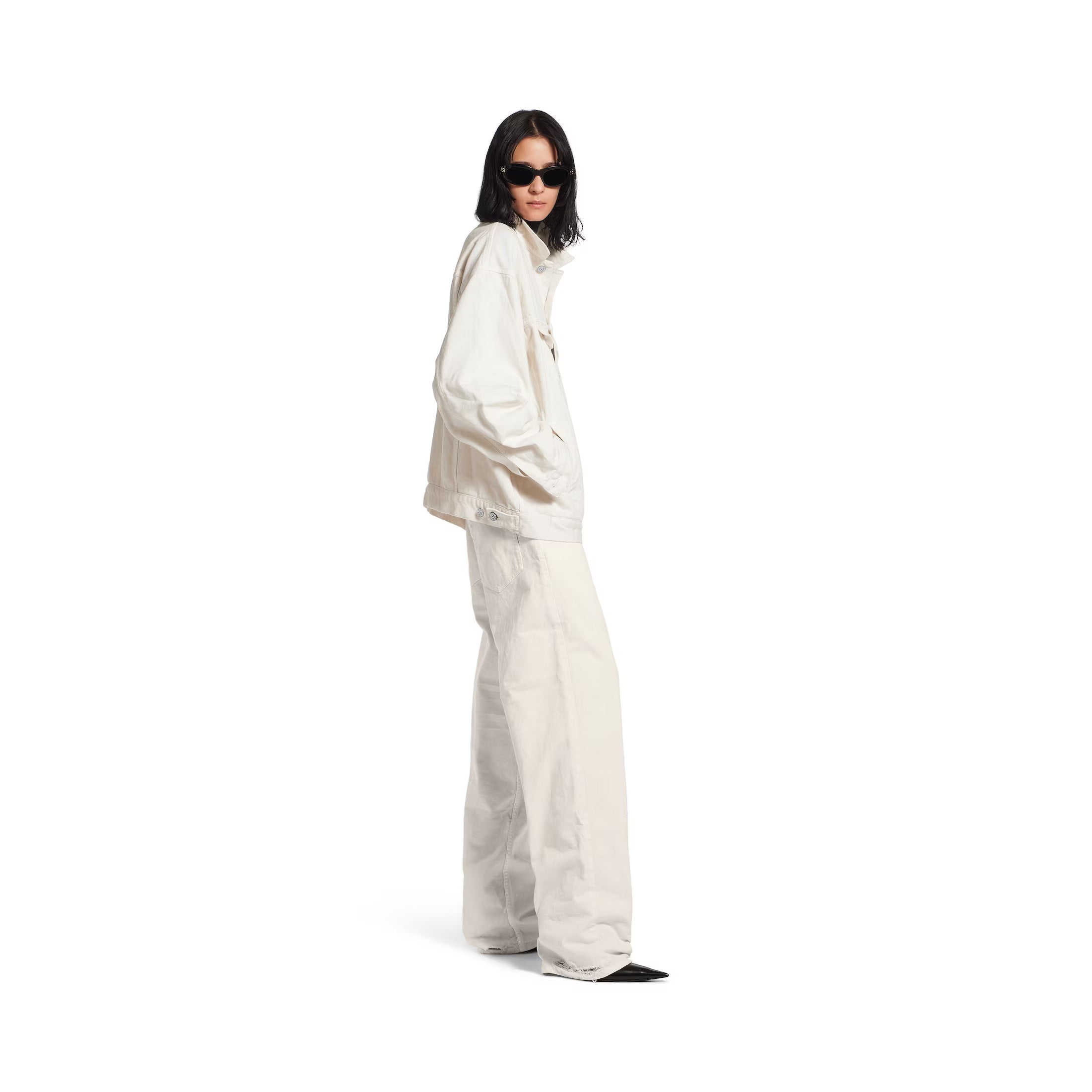 Loose Fit Pants in White