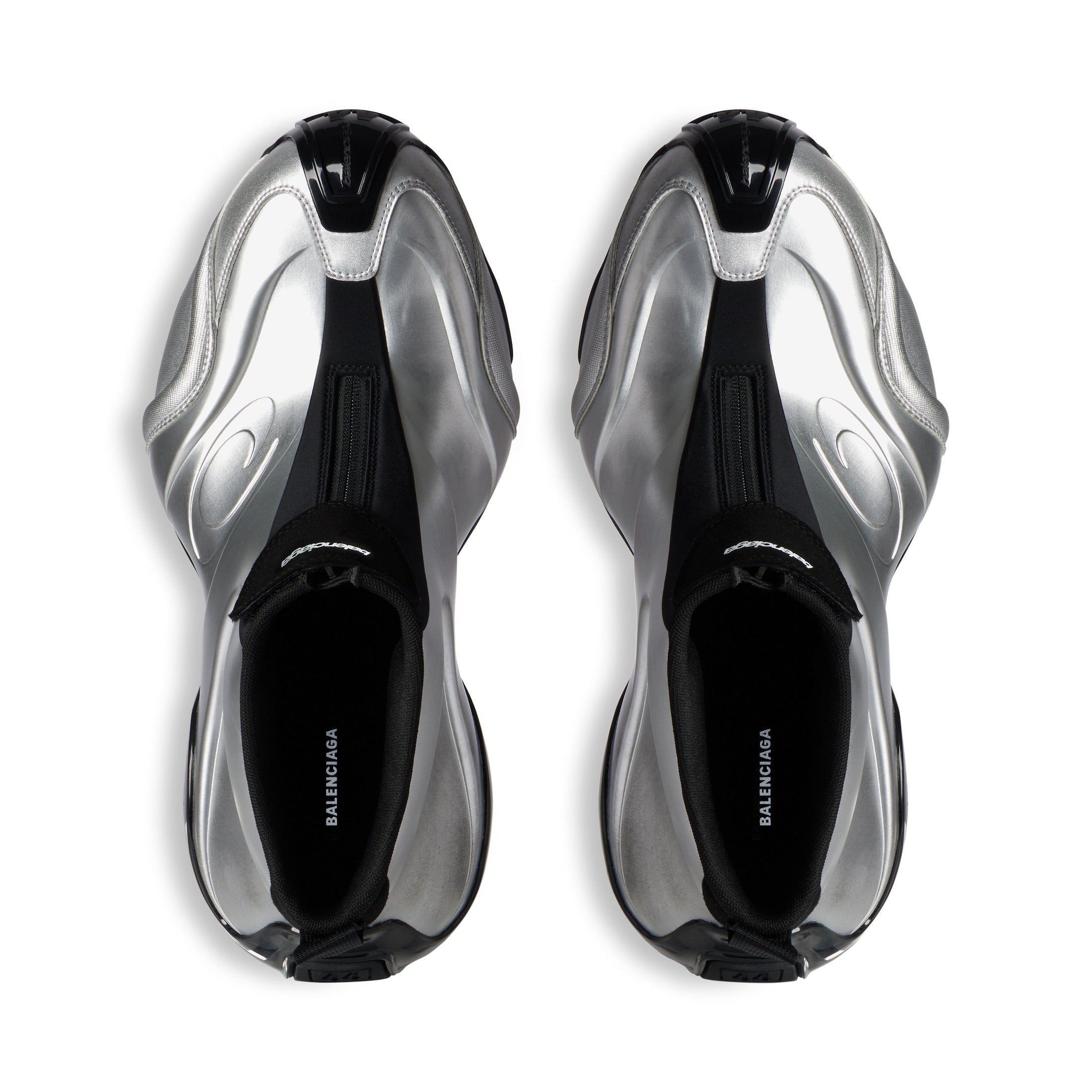 Men's Basketball Sneaker in Silver/black