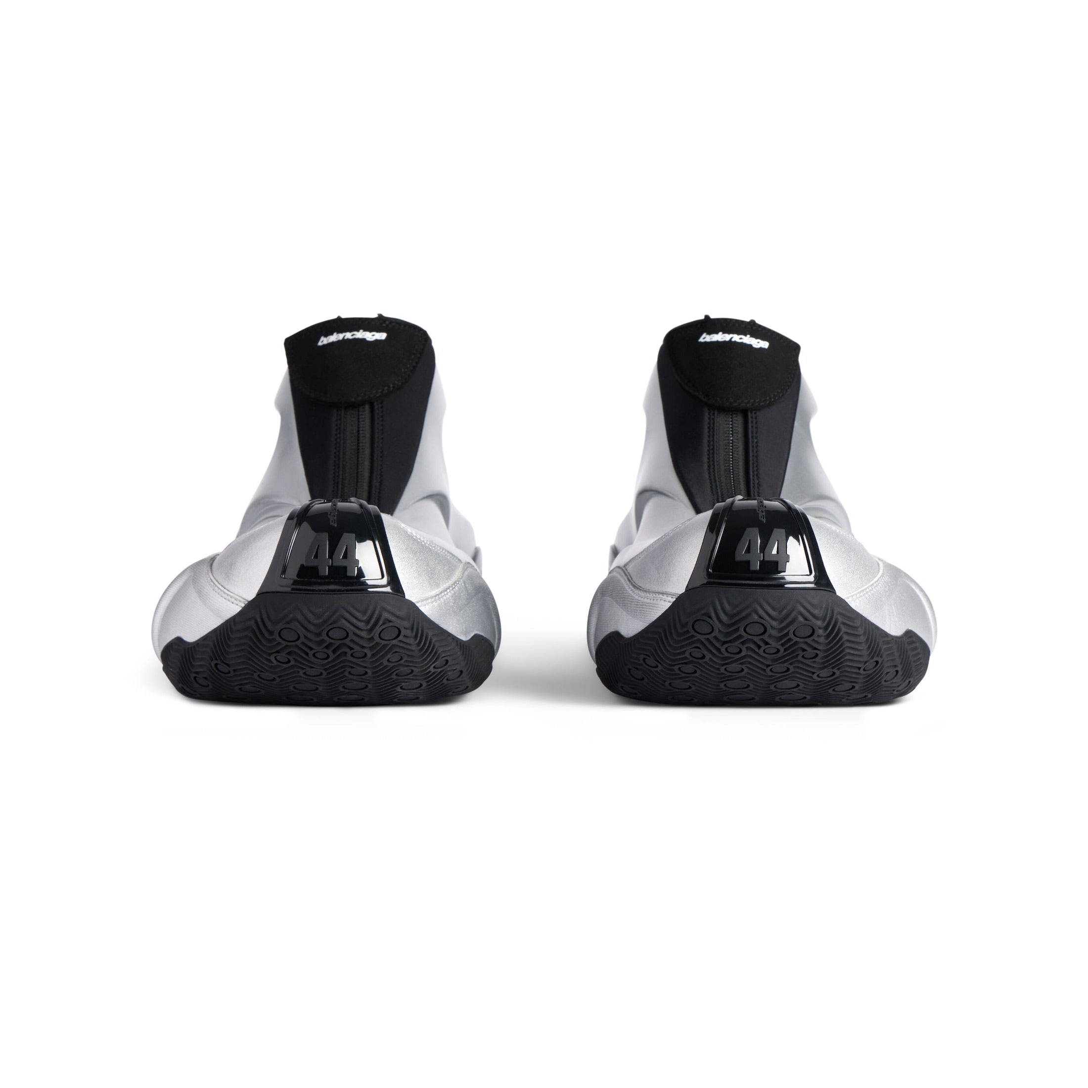 Men's Basketball Sneaker in Silver/black