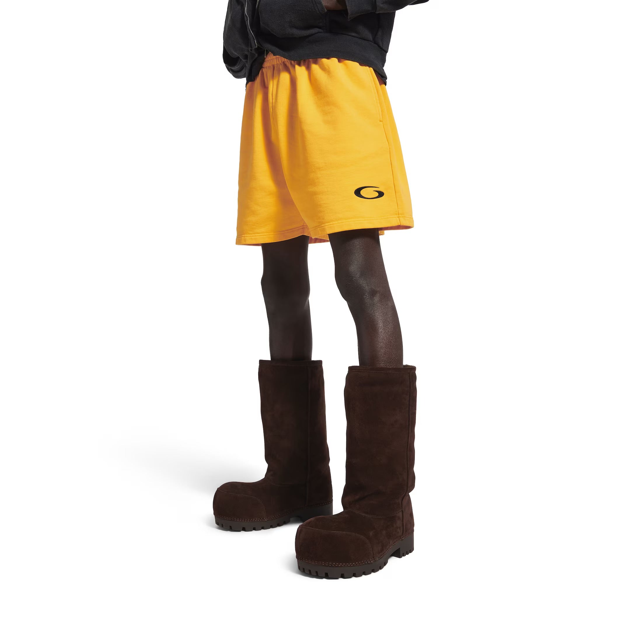 Men's Basketball Sweat Shorts in Deep Purple/yellow