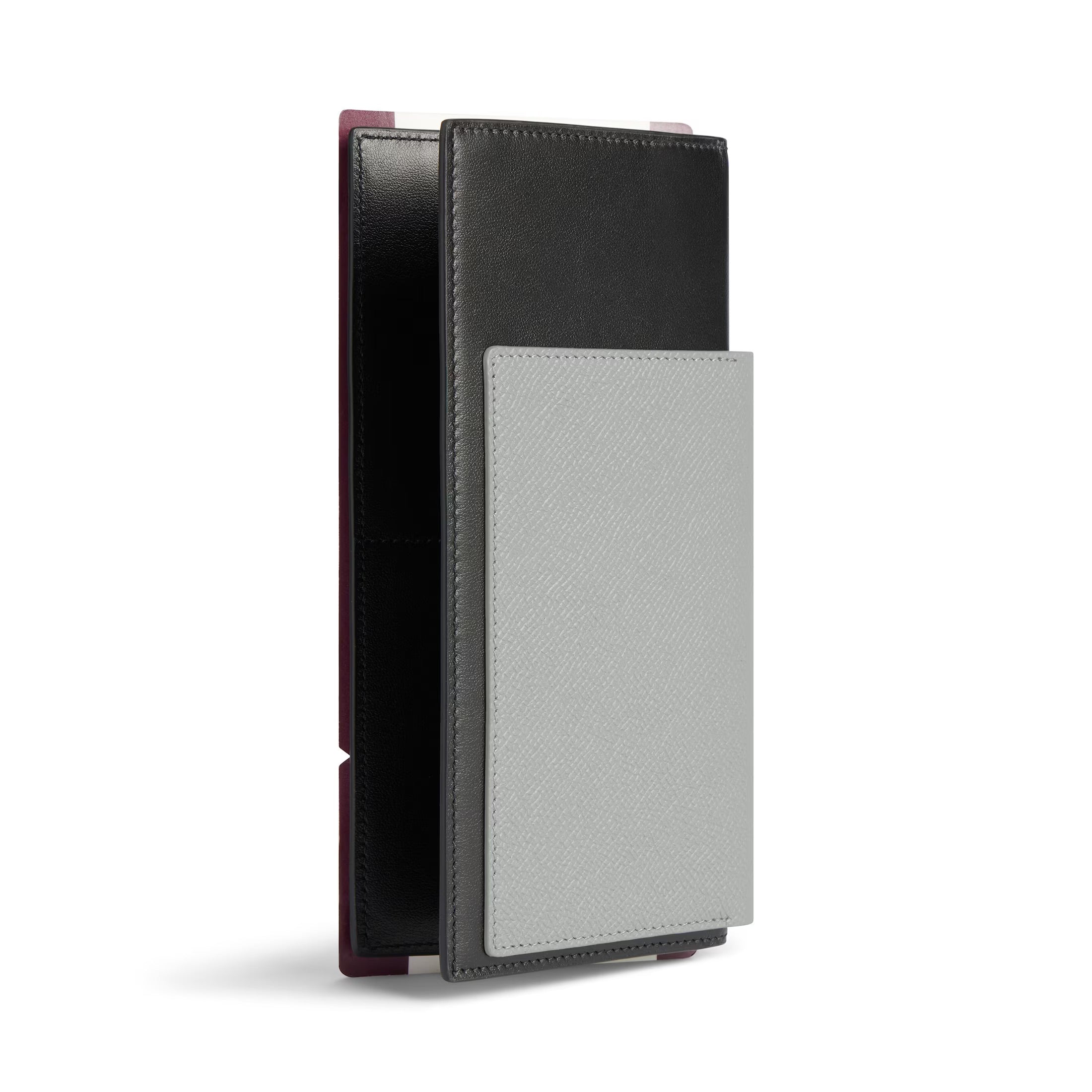 Men's Passport Long Wallet 1 Ticket in Grey