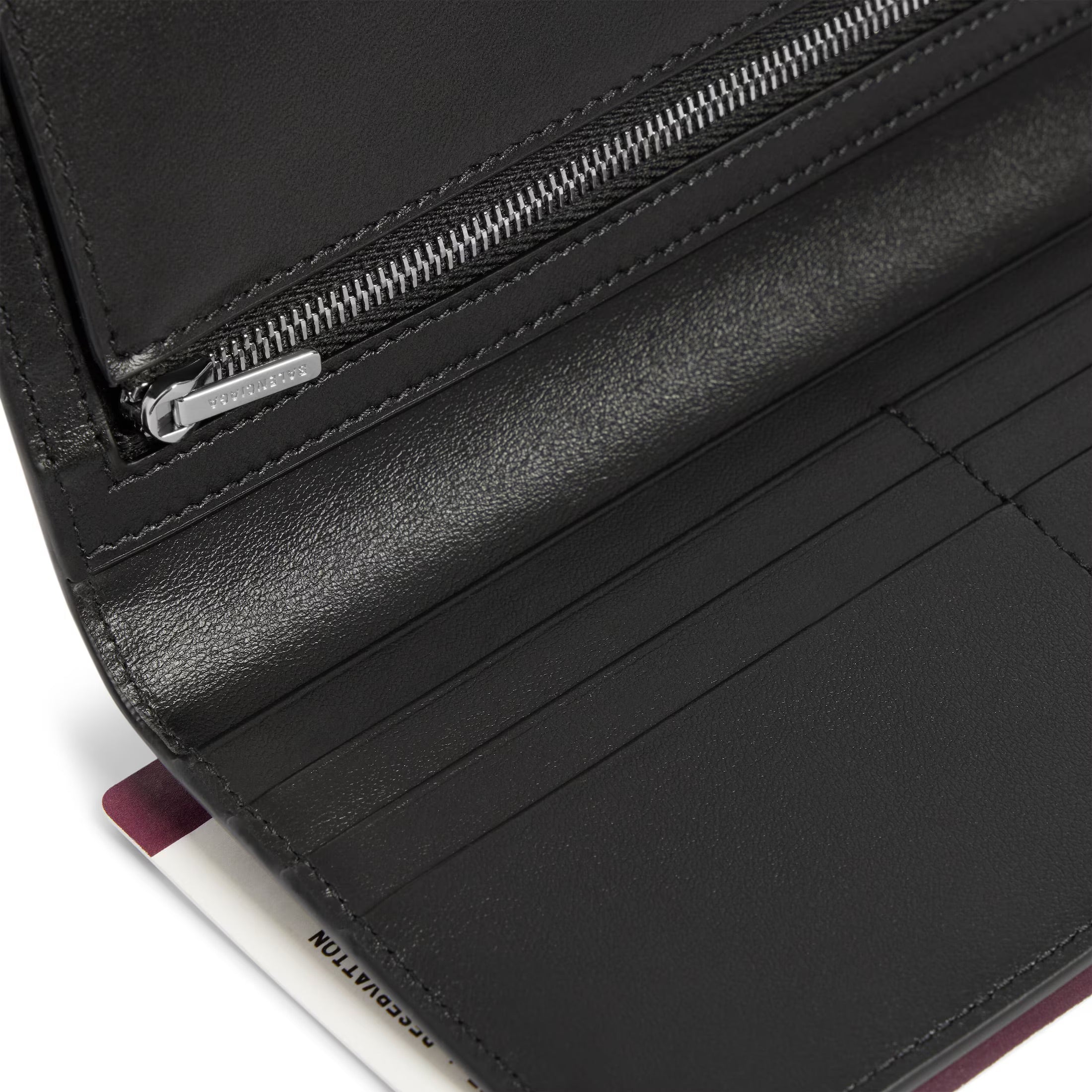 Men's Passport Long Wallet 1 Ticket in Grey