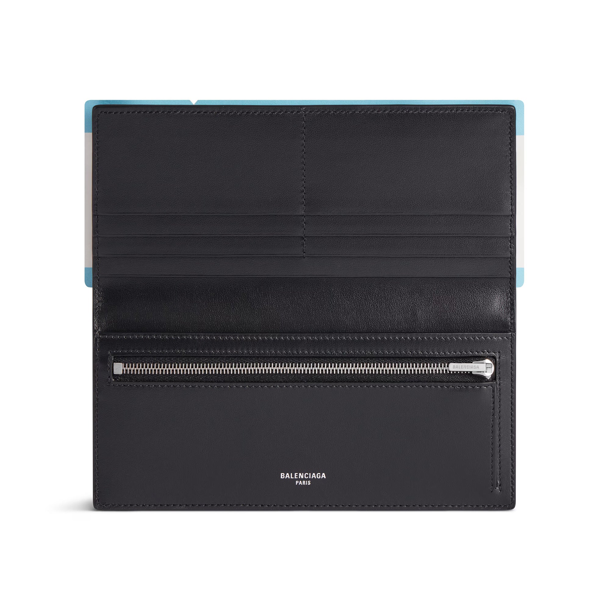 Men's Passport Long Wallet 1 Ticket in Passport Blue