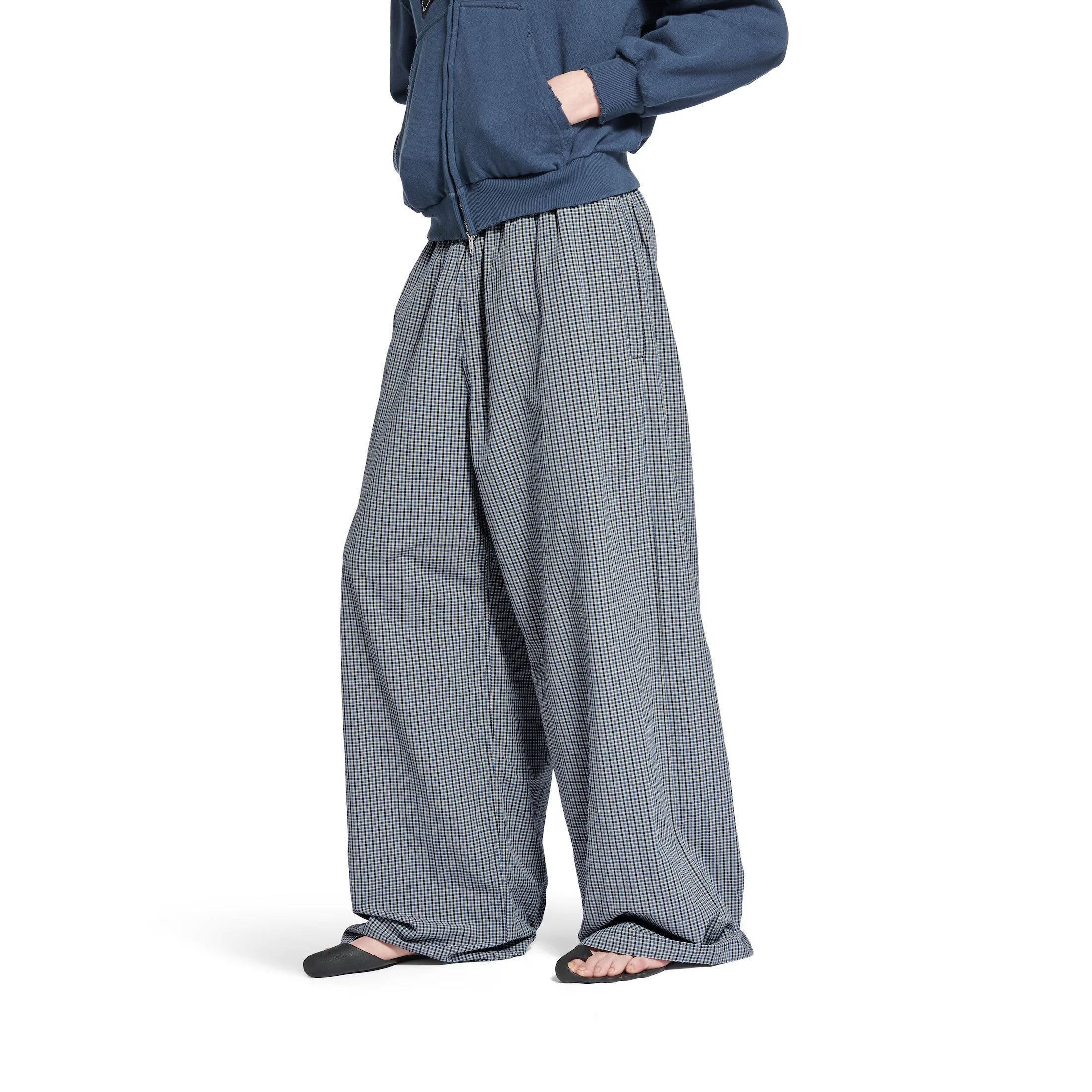 Tracksuit Pants in Blue/beige