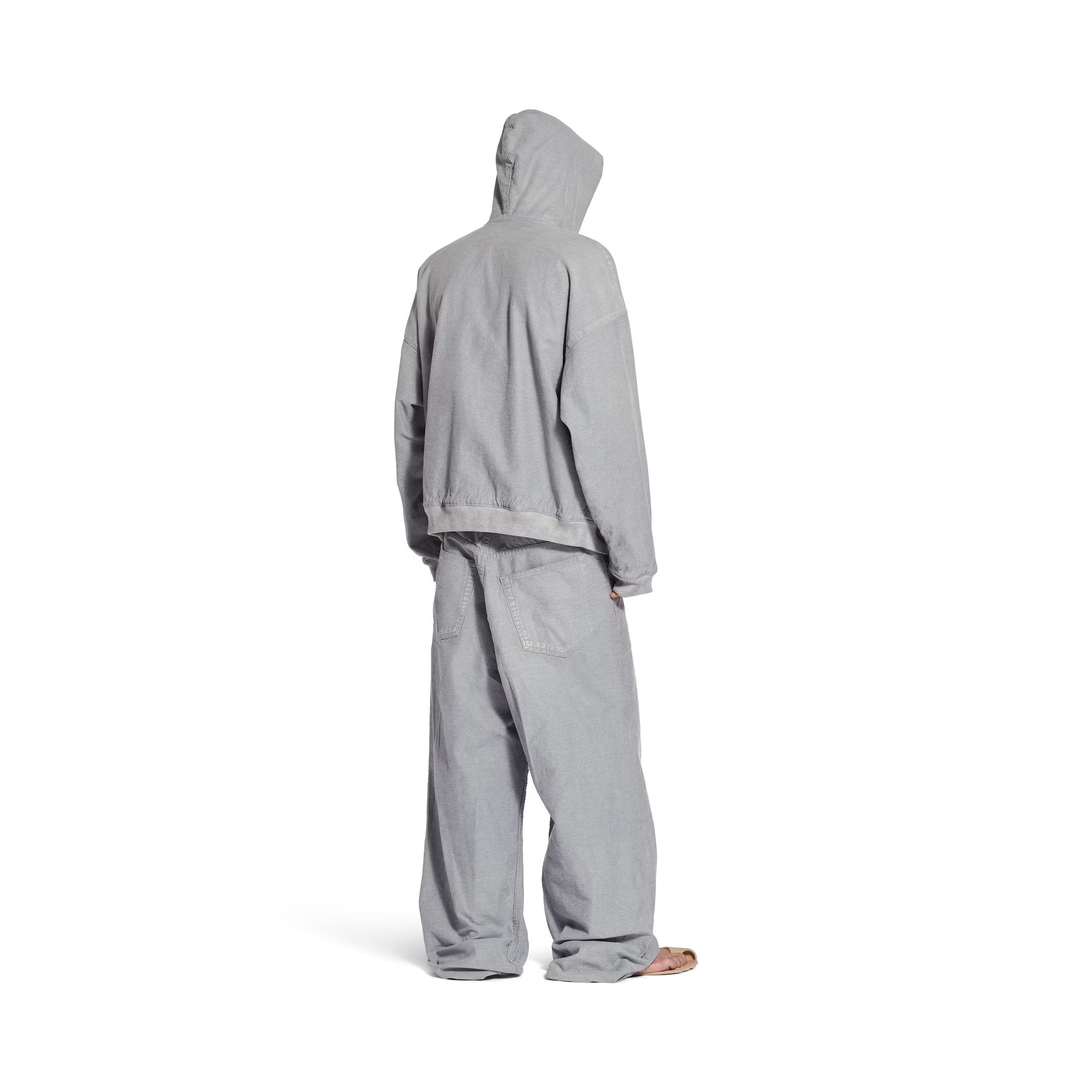 Trompe L'oeil Sweatpants in Heather Grey