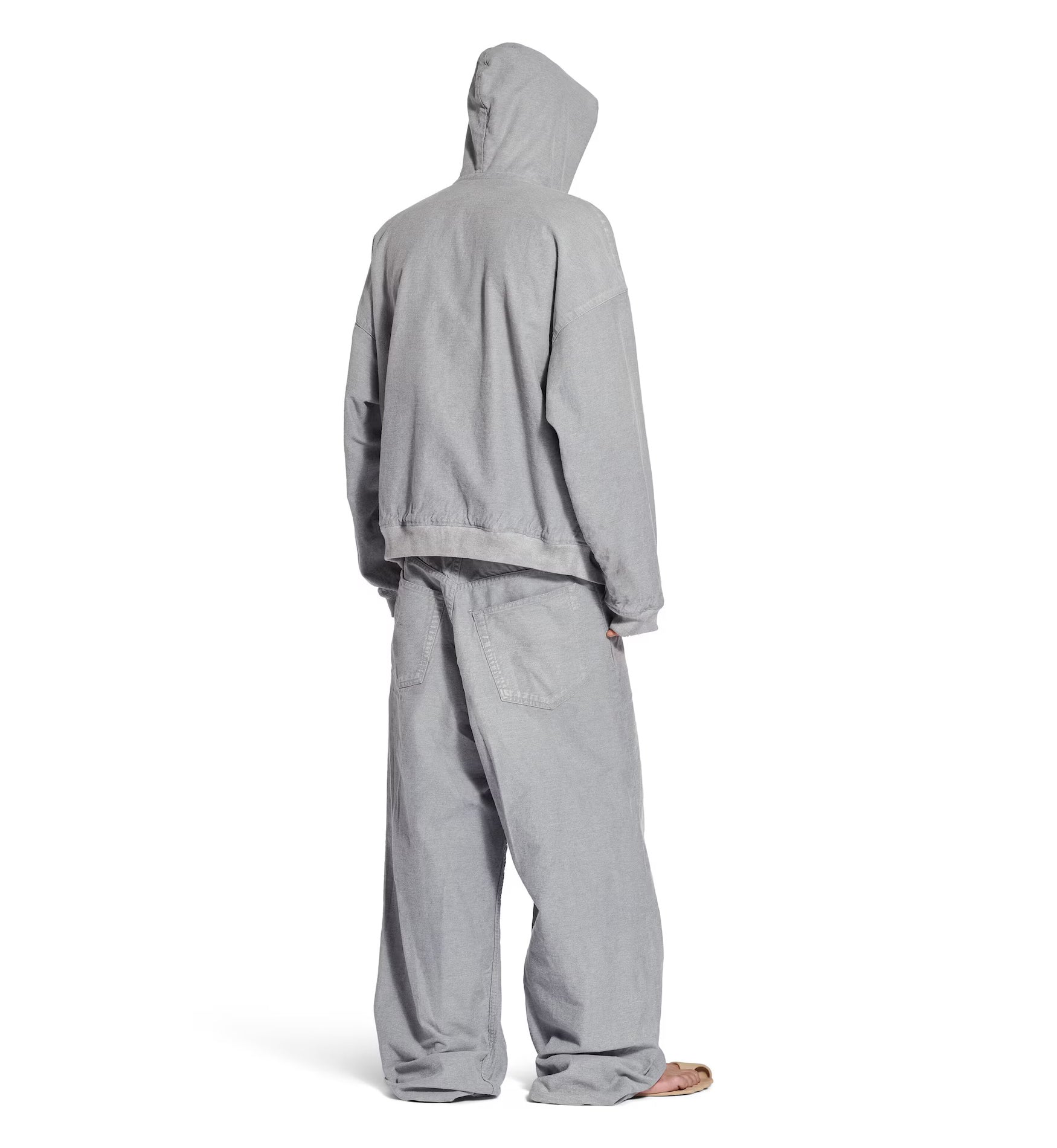 Trompe L'oeil Sweatpants in Heather Grey 