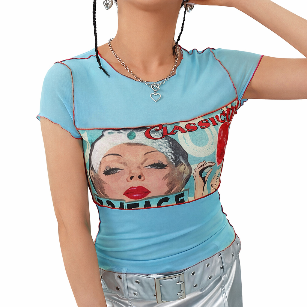 Vintage Glam Y2K Top