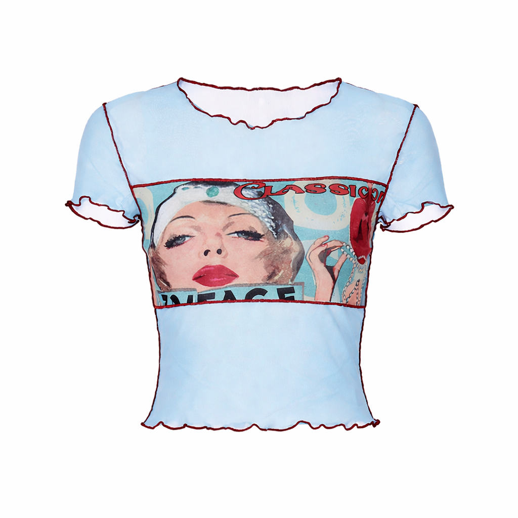 Vintage Glam Y2K Top