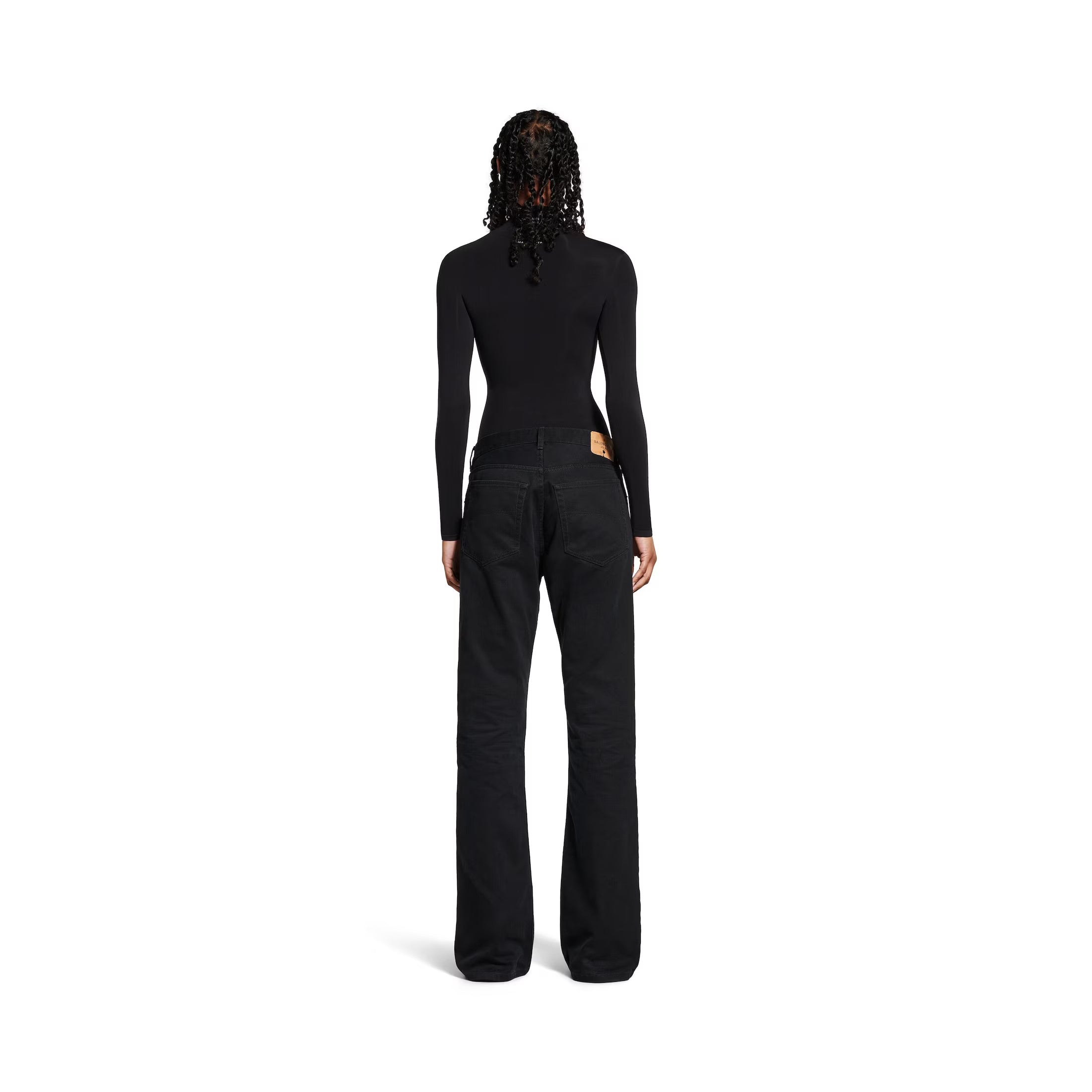 Women's Straight Fit Pants in Black