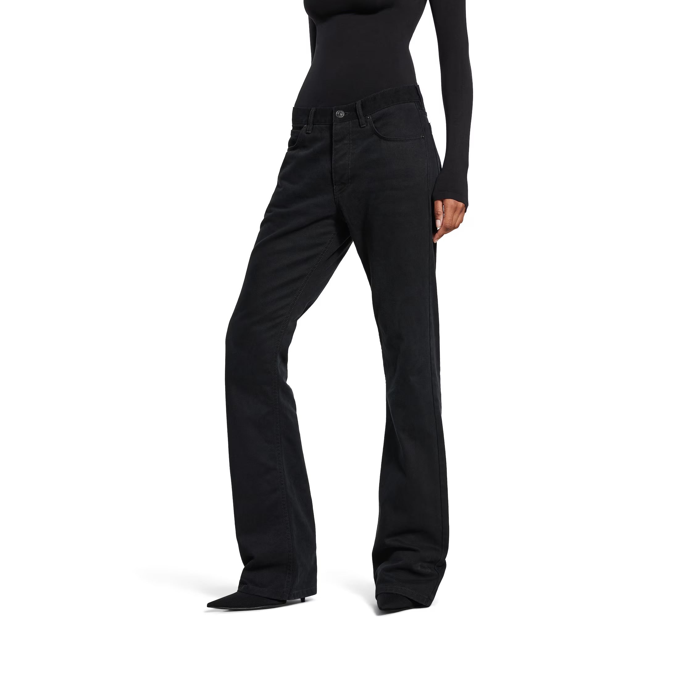 Women's Straight Fit Pants in Black