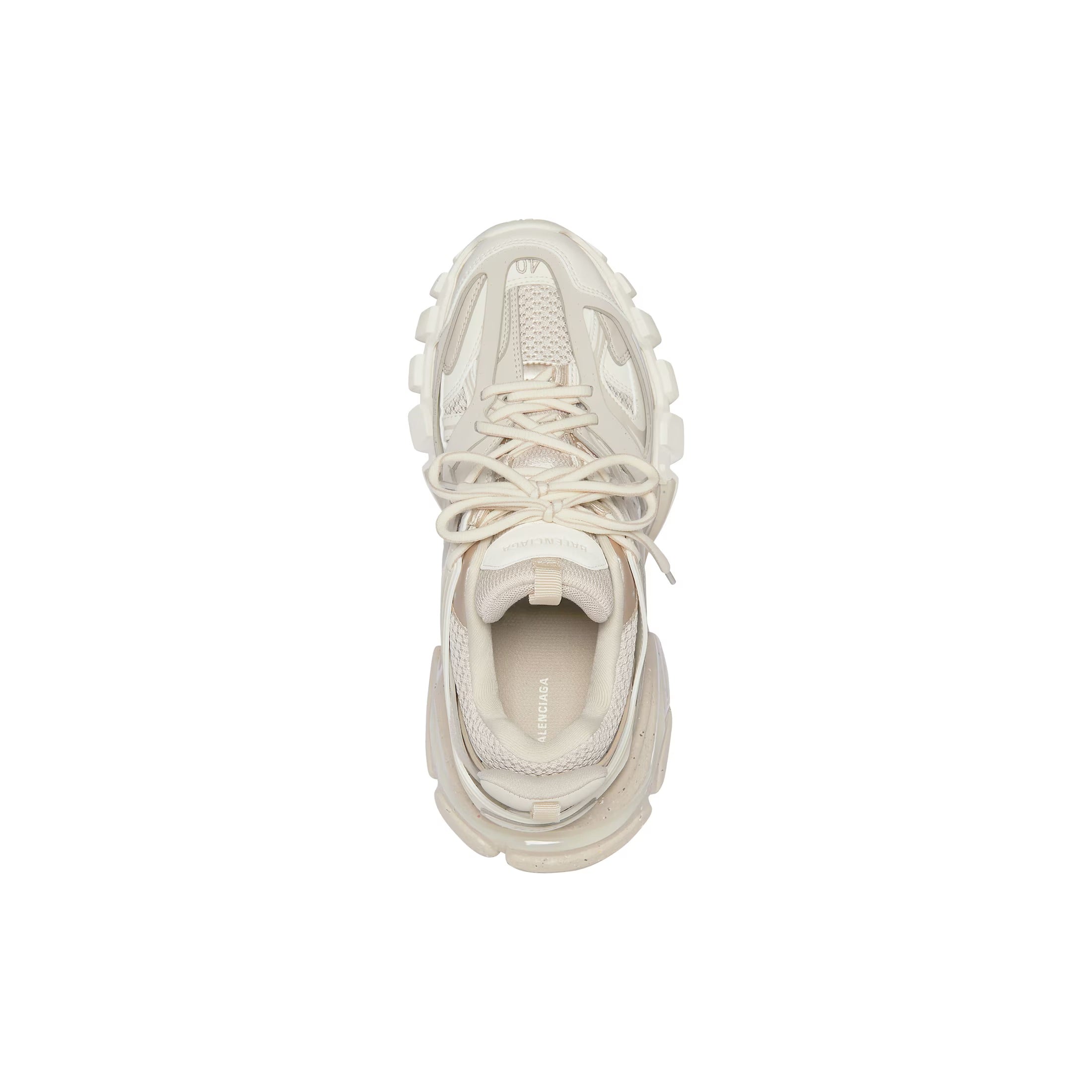 Women's Track Sneaker Recycled Sole in Beige