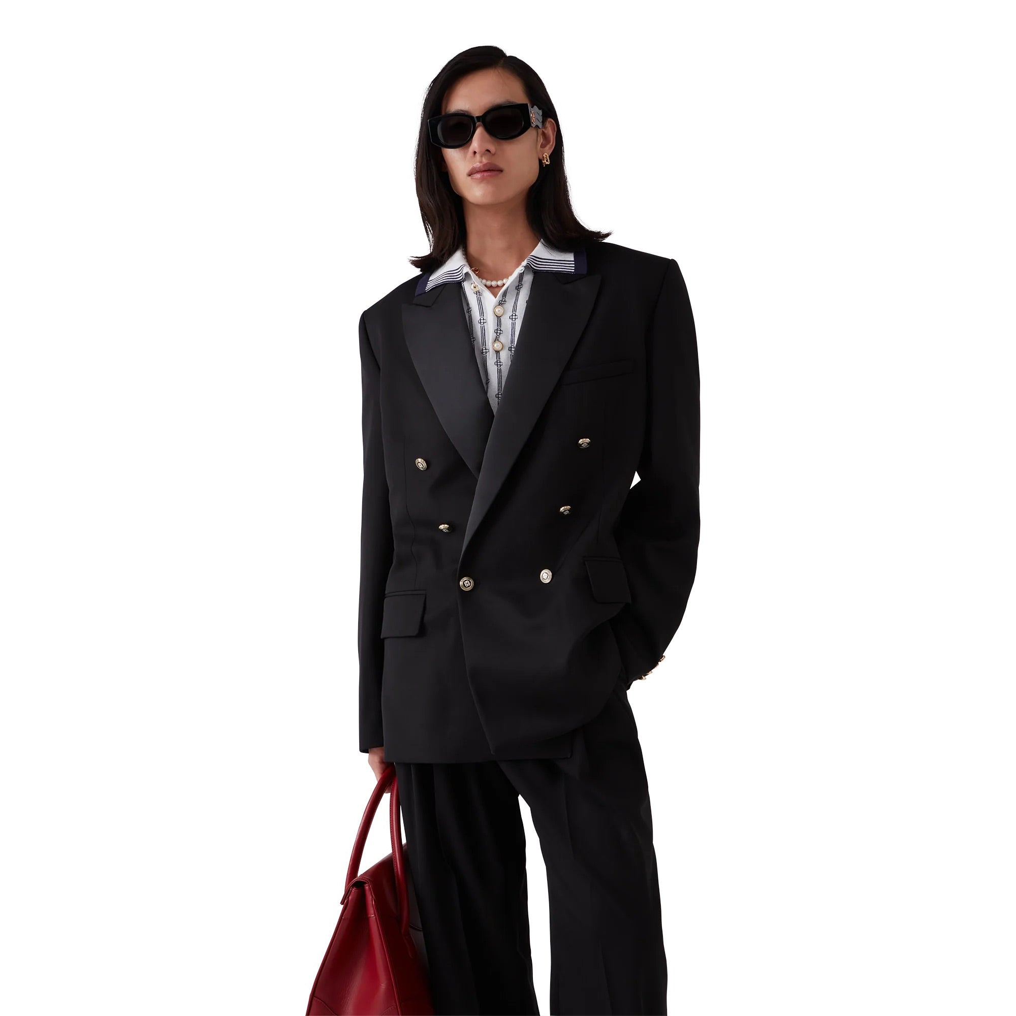 Wool Double Breasted Blazer